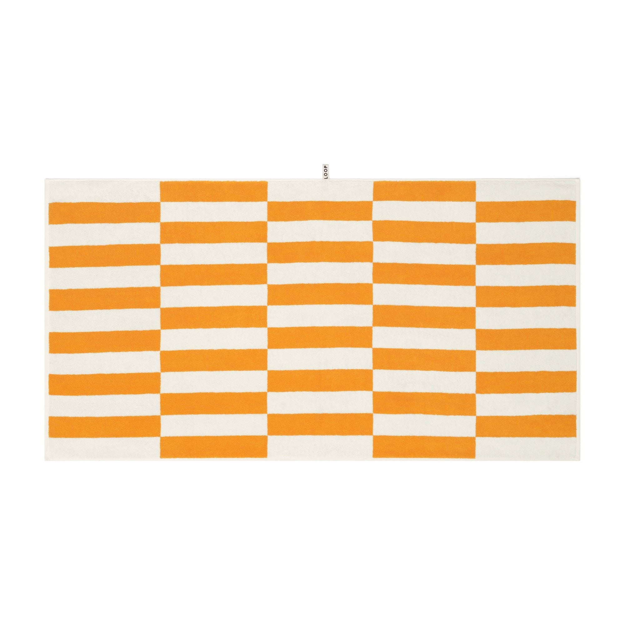 Saffron/Ivory Offset Bath Sheet — view 2