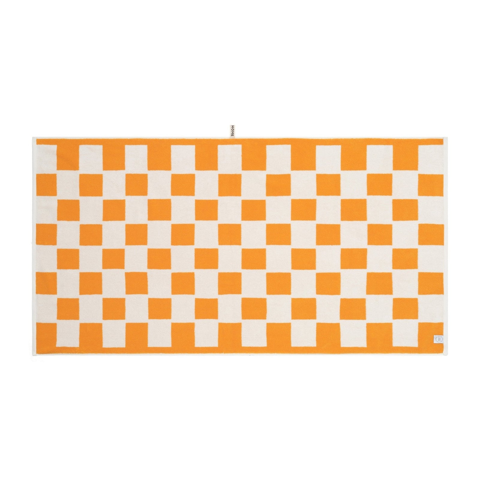 LOOP HOME bath sheet - saffron/ivory - brick — view 3
