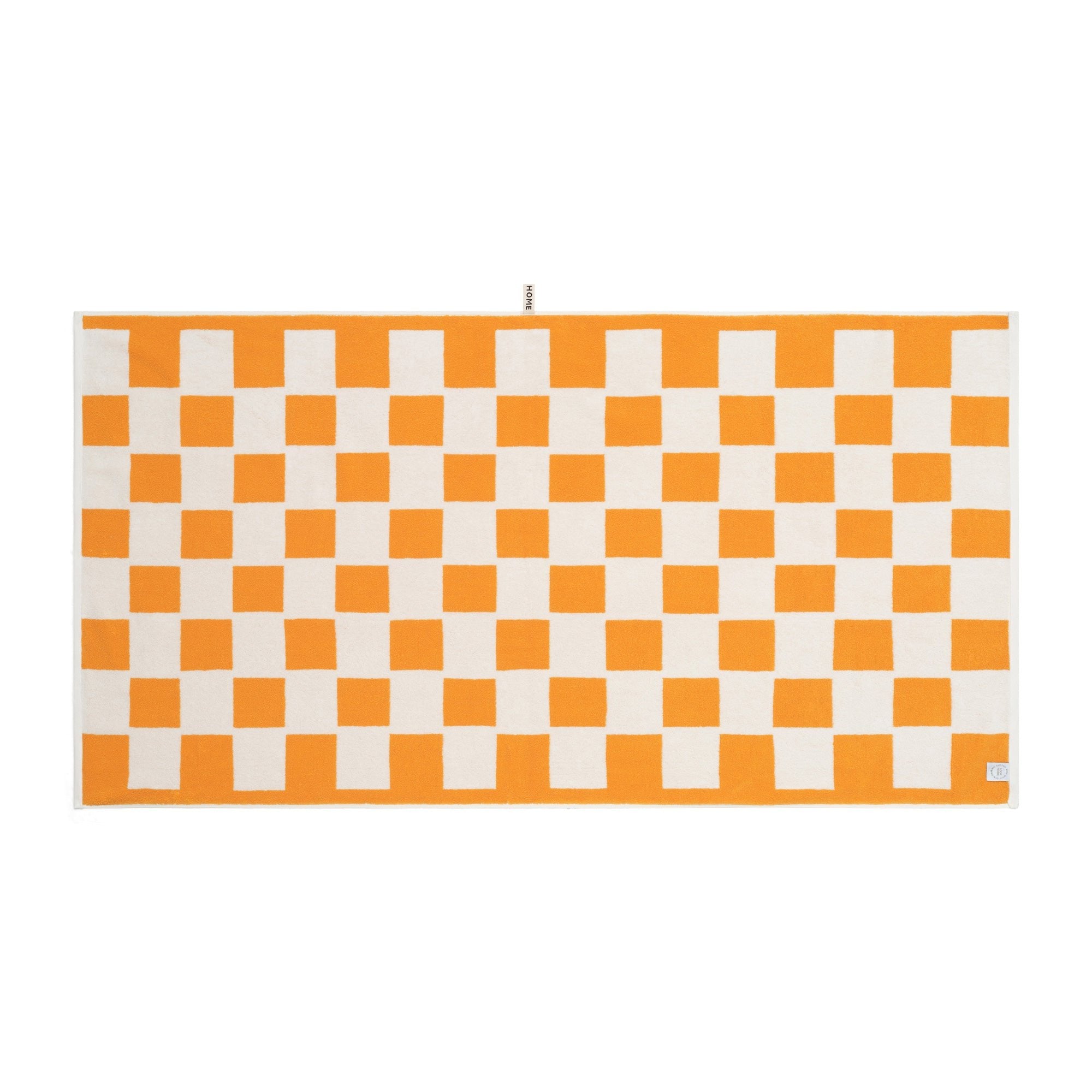 Saffron/Ivory Brick Bath Sheet — view 3