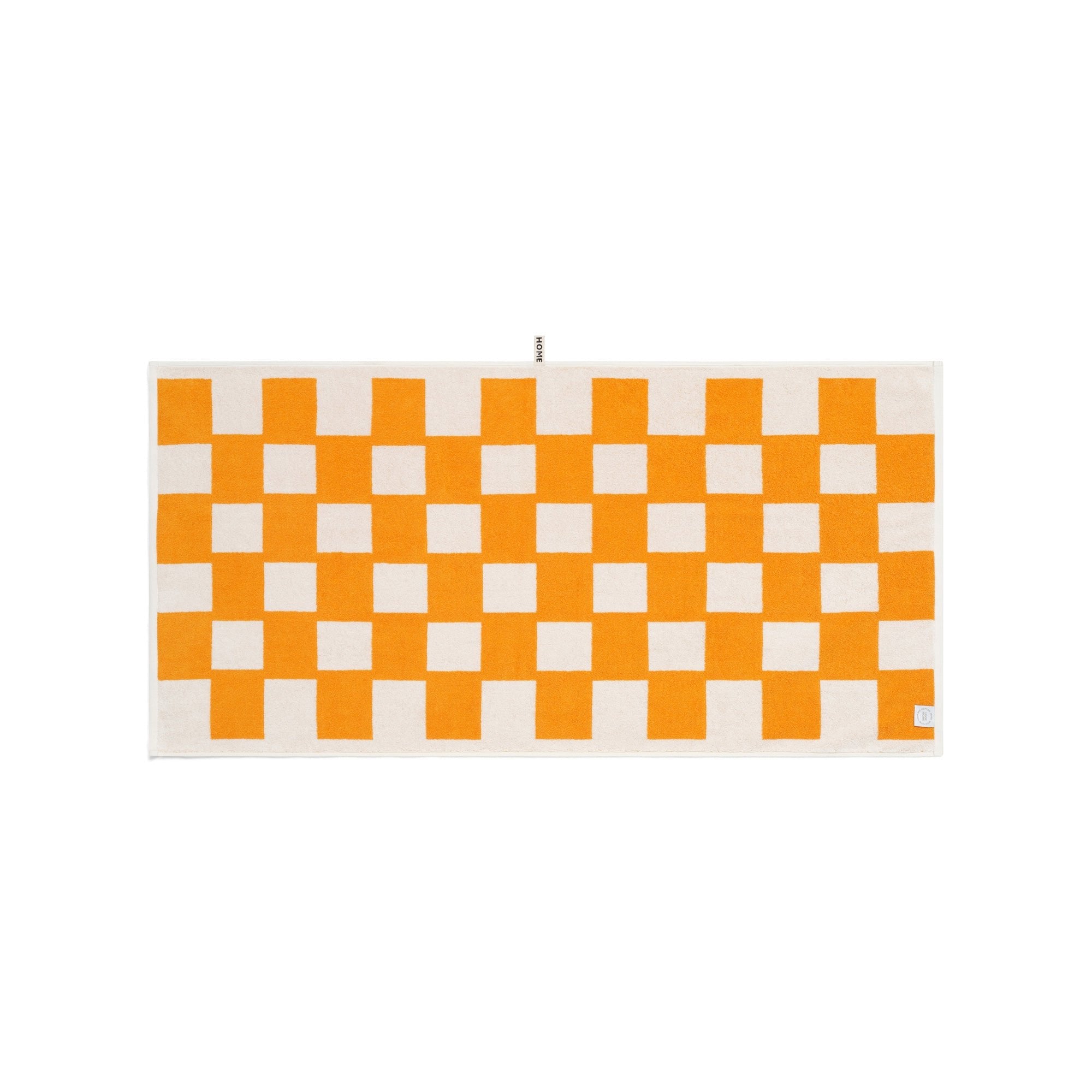 LOOP HOME bath towel - saffron/ivory - brick — view 3