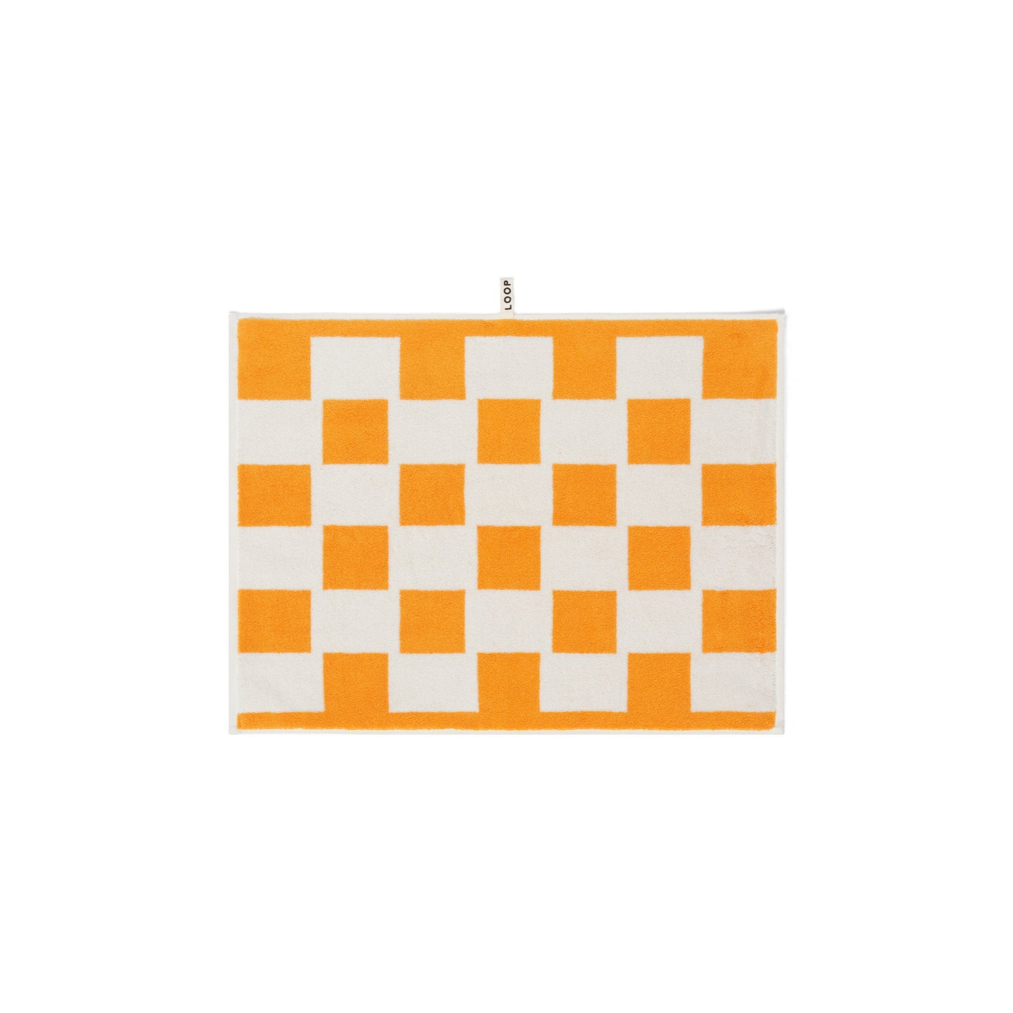 LOOP HOME bath mat - saffron/ivory - brick — view 2