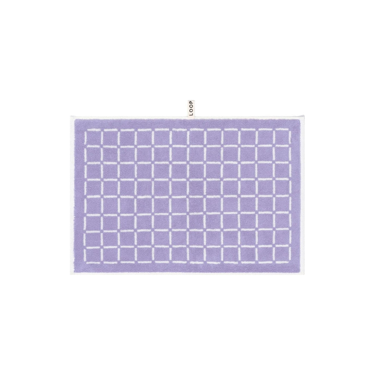 LOOP HOME hand towel - lilac/ivory - grid — view 2